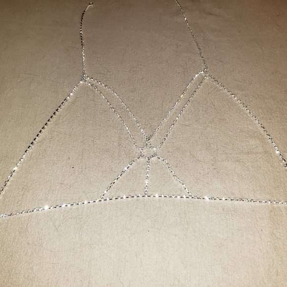 New Sexy Crystal Bra Chain Necklace - Picture 5 of 5
